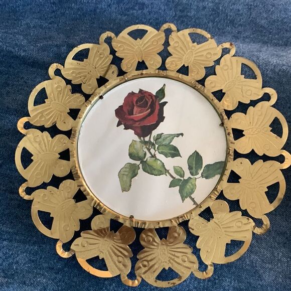 Set of three vintage floral plates - Picture 3 of 6